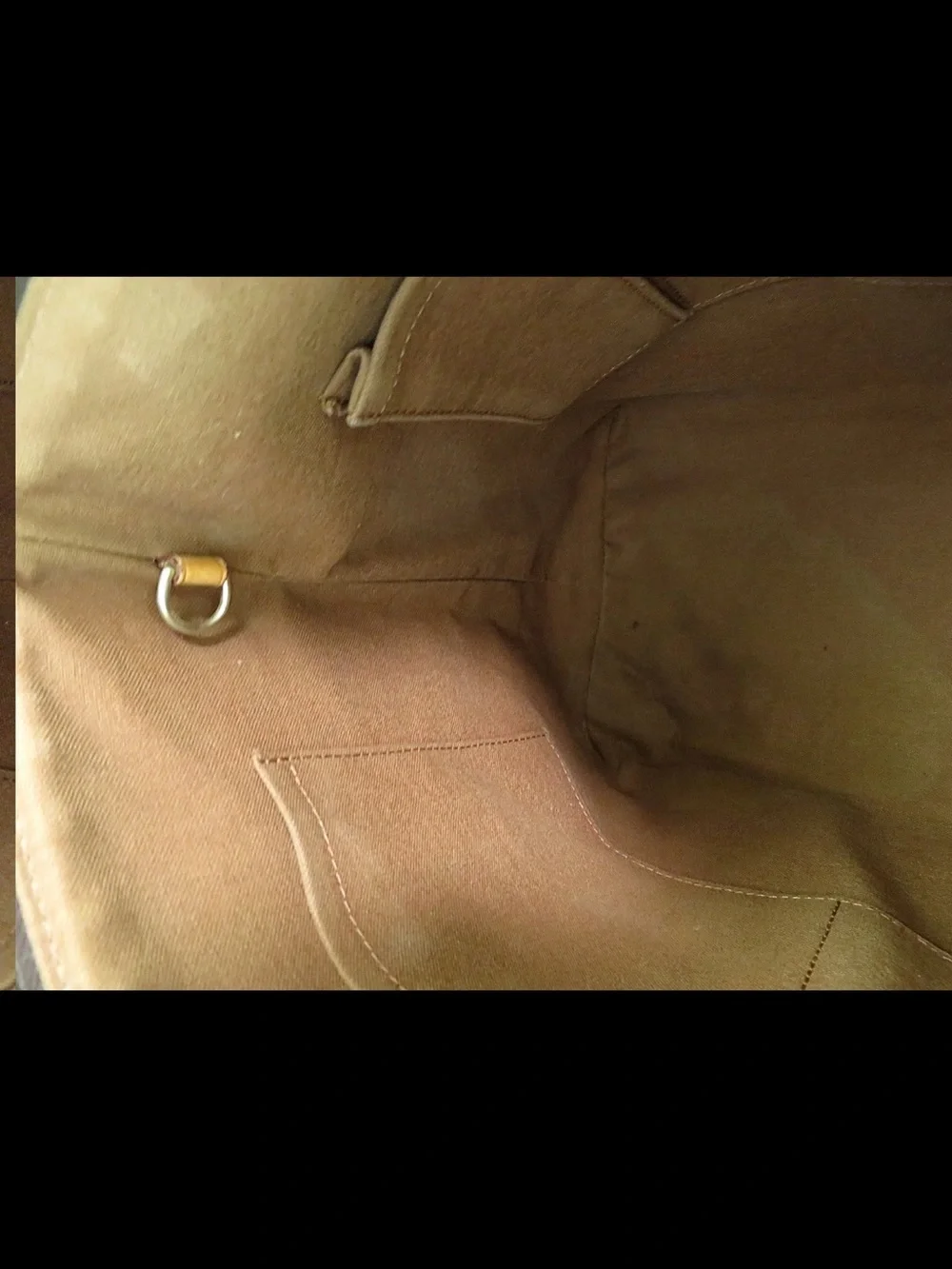 Louis Vuitton Monogram Canvas Tote with Tan Vachetta Trim